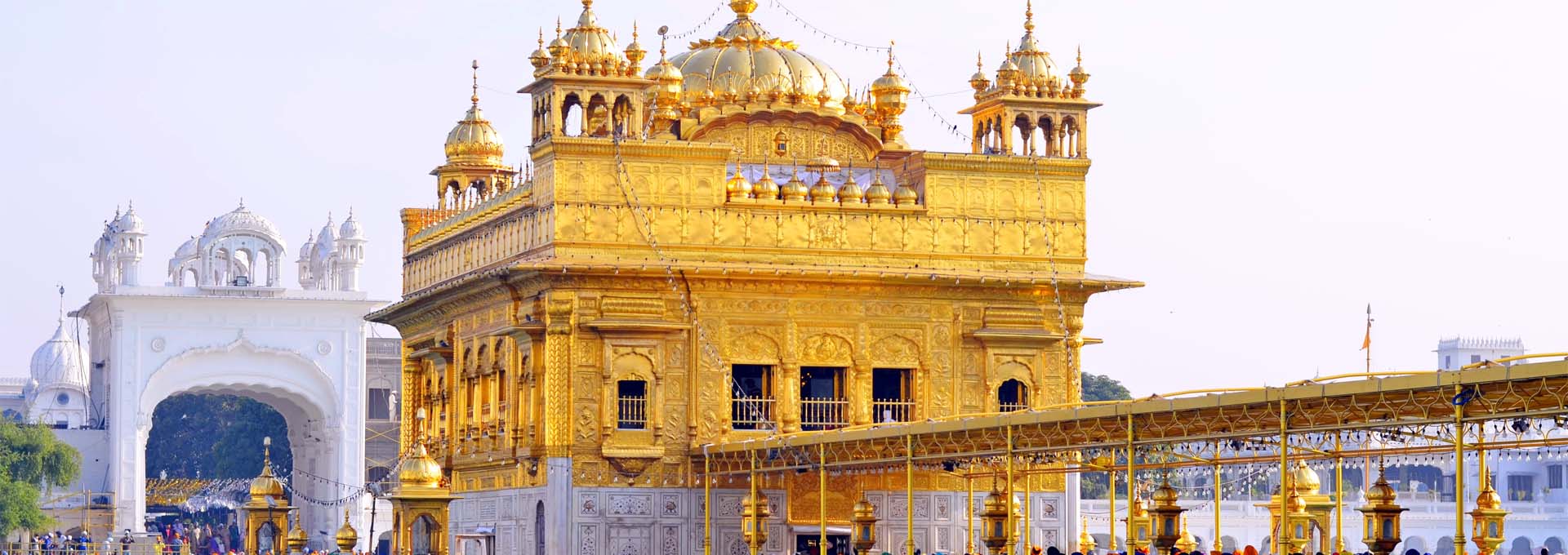 Foothills of Himalayas with Golden Temple